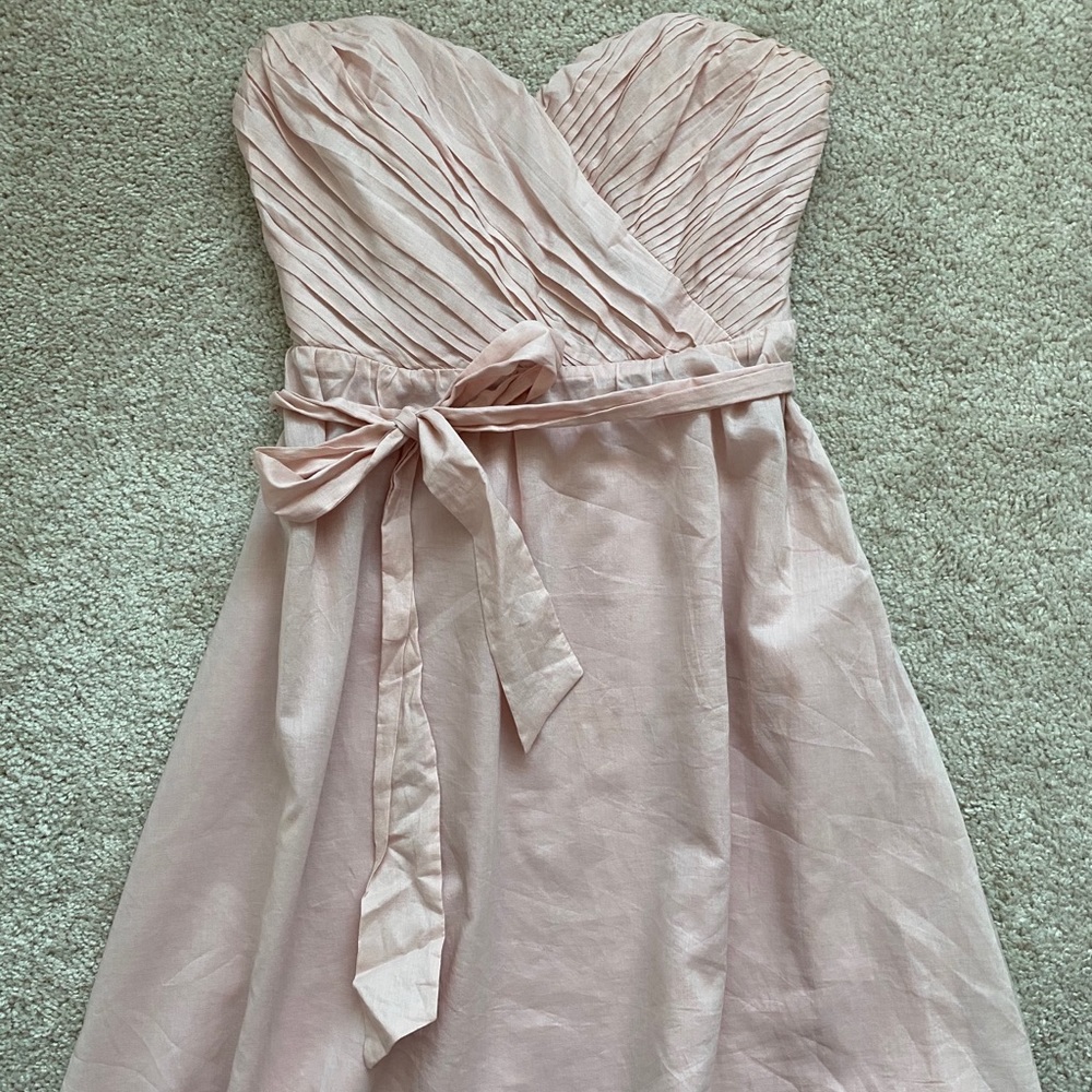 Strapless mini dress